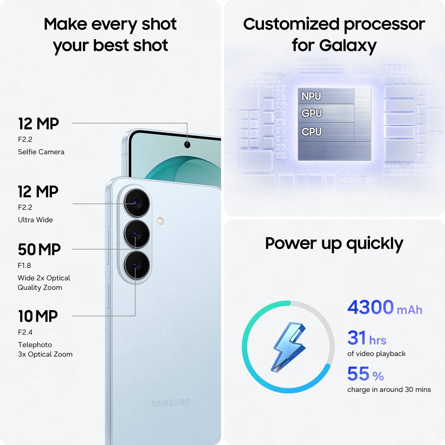 Samsung Galaxy S26 5G - Sky Blue, 512GB (CAD Version & Warranty